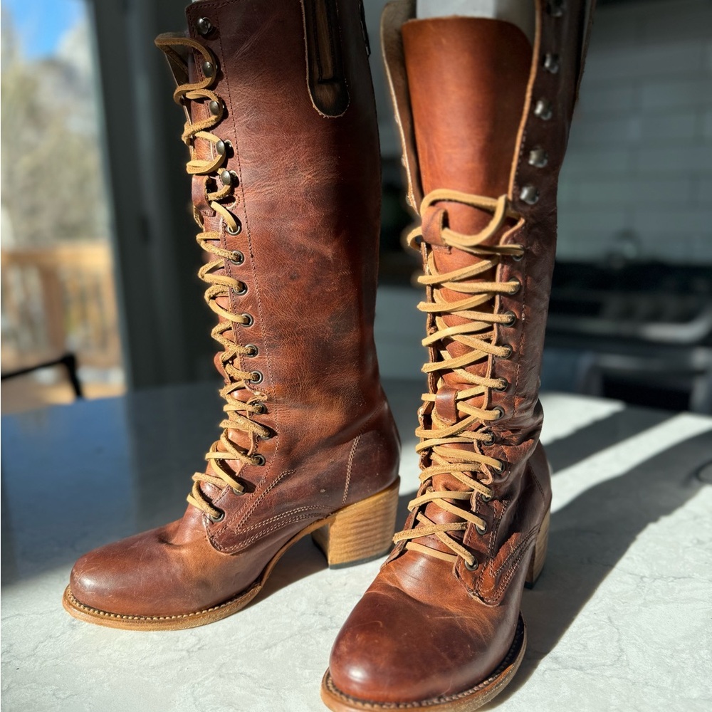 FREEBIRD GRANNY STYLE Lace up tall boot - Picture 9 of 11